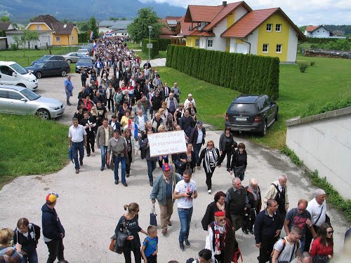 Bleiburg 2015-05-16.g., "Sječanje na žrtve 1945.g."