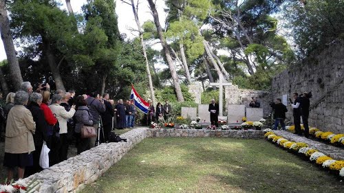 Dubrovnik, otok Daksa, 25.10.2014.g.: komemoracija povodom 70 godina pokolja 1944.g.