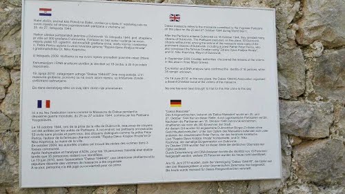 Dubrovnik, otok Daksa, 25.10.2014.g.: komemoracija povodom 70 godina pokolja 1944.g.