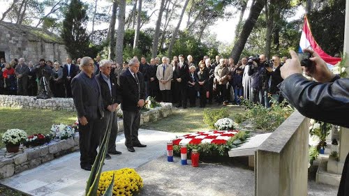 Dubrovnik, otok Daksa, 25.10.2014.g.: komemoracija povodom 70 godina pokolja 1944.g.