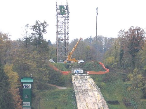 Velenje, 2013-10-29.g., rekonstrukcija skakalnice -odstranitev