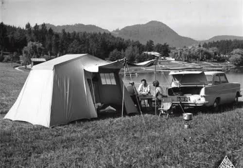 Velenje 1953.g., ob jezeru