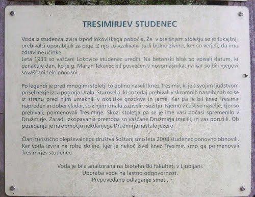 Šoštanj, 2013-07-10.g., Tresmirjev studenec - zdrava pitna voda
