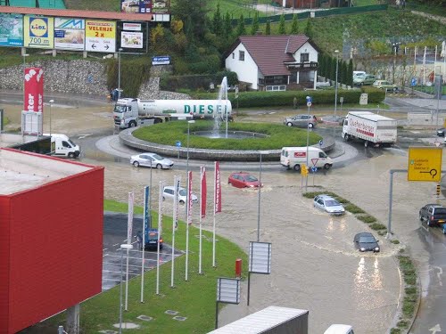 Velenje 2012-11-05.g,, dnevi velikih jesenskih padavin 