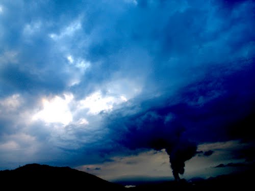 Šoštanj 2011-07-15., TEŠ - Termo elektrarna Šostanj pred nočjo