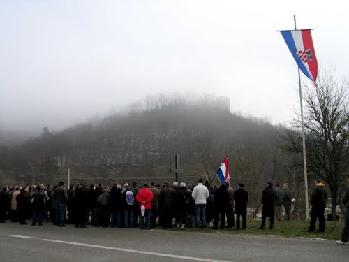 Gvozdansko 10-01-2010.g.: Prvo hodočašče Hrvatskim braniteljima