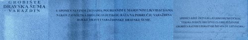 Varaždin - Dravska šuma 19-06-2004.g.: blagoslov sagradjenog spomen obilježja komunističkim žrtvama
