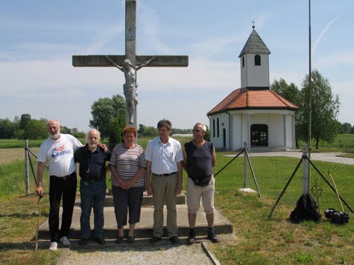 Otok Virje 11-05-2009.g., vječiti hrvatski Hodočasnici Dido i Čulo na putu Vukovar-Bleiburg i susret dragih ljudi