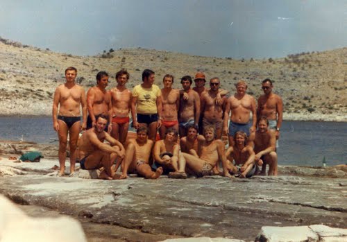 1979 otok Garmenjak - potapljaški tabor v Lućici - Trboveljčani