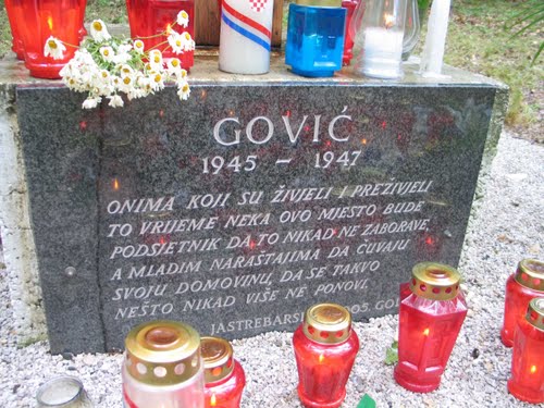 Jastrebarsko - Gović 22-06-2009.g.: udruga "Zagorski muževi" poklonili se žrtvam