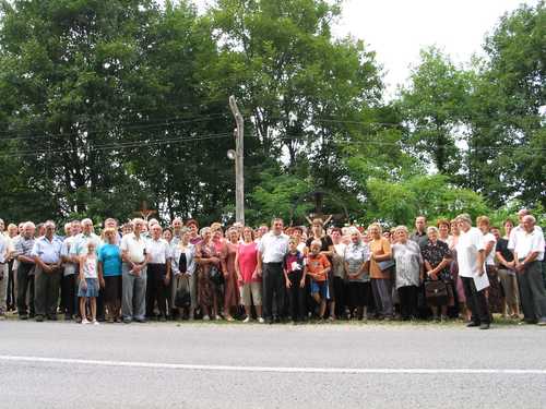 Veliki Lovrečan (slika 2006.g.): zajednička slika kod stratišta Križara