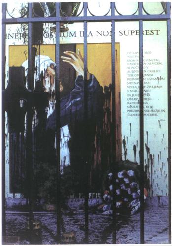 Laško, Huda jama 7.sept.1997.leta: spominska kapelica pred rovom sv.Barbare -  nekaj dni kasneje