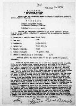 Iskaz svjedoka Petra Bosaka