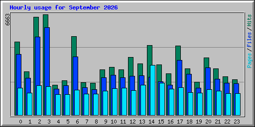 Hourly usage for September 2026